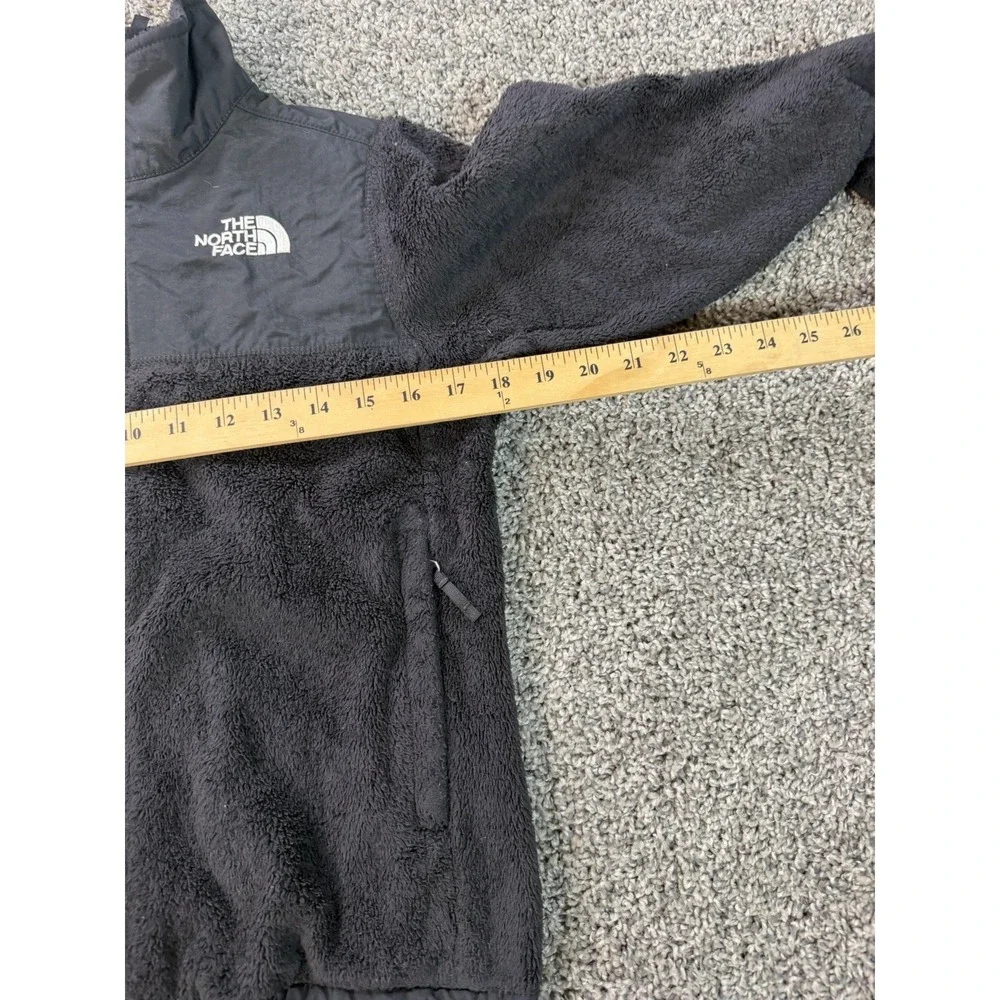 The North Face Denali Fleece Jacket Girls Size Medium Black Full Zip